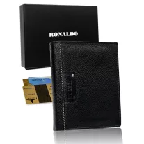 Ronaldo férfi bőr pénztárca N4-TP-RON-1588 BLACK