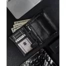 Ronaldo férfi bőr pénztárca N4-TP-RON-1588 BLACK