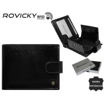 Rovicky férfi bőr pénztárca N61L-RVT – fekete