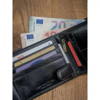 Rovicky férfi bőr pénztárca N992L-RVT – fekete