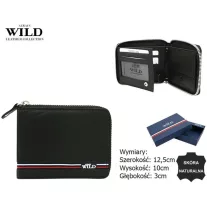 Always Wild férfi bőr pénztárca N992Z-GV – fekete