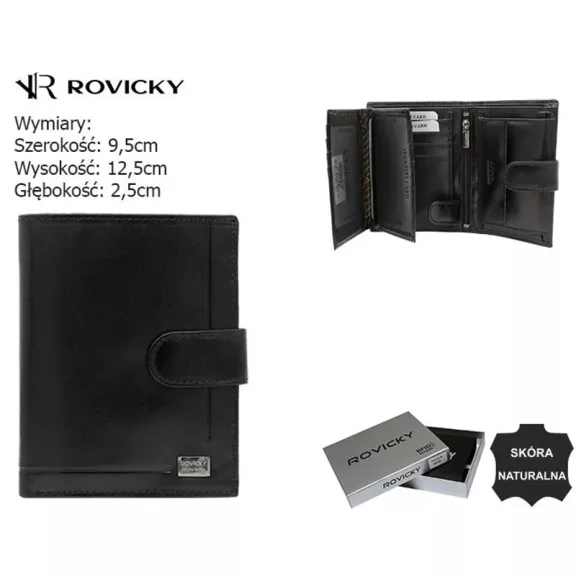Rovicky férfi bőr pénztárca PC-101L-NBAR Rovicky férfi bőr pénztárca PC-101L-NBAR