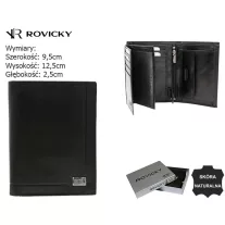 Rovicky férfi bőr pénztárca PC-101-NBAR