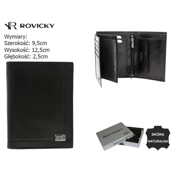 Rovicky férfi bőr pénztárca PC-101-NBAR Rovicky férfi bőr pénztárca PC-101-NBAR