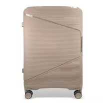   Zellia Polipropilén Bőrönd Ppb088 - Cappuccino M Méret - 65 X 44 X 25 Cm