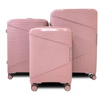 Zellia Polipropilén Bőrönd Ppb088 - Rosegold Szett