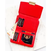 Peterson női műbőr pénztárca PTN 0015-DS Red