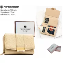 Peterson női műbőr pénztárca PTN 0015-HB