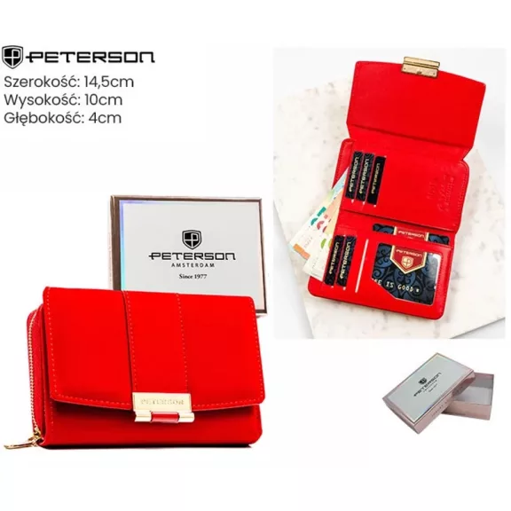 Peterson női műbőr pénztárca PTN 0015-JI Peterson női műbőr pénztárca PTN 0015-JI