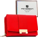 Peterson női műbőr pénztárca PTN 0015-SAF Peterson női műbőr pénztárca PTN 0015-SAF