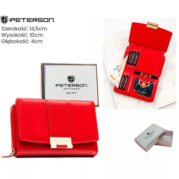 Peterson női műbőr pénztárca PTN 0015-WEI Peterson női műbőr pénztárca PTN 0015-WEI