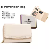 Peterson női műbőr pénztárca PTN 001 – bézs