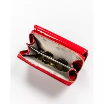 Peterson női műbőr pénztárca PTN 001-LAK – piros