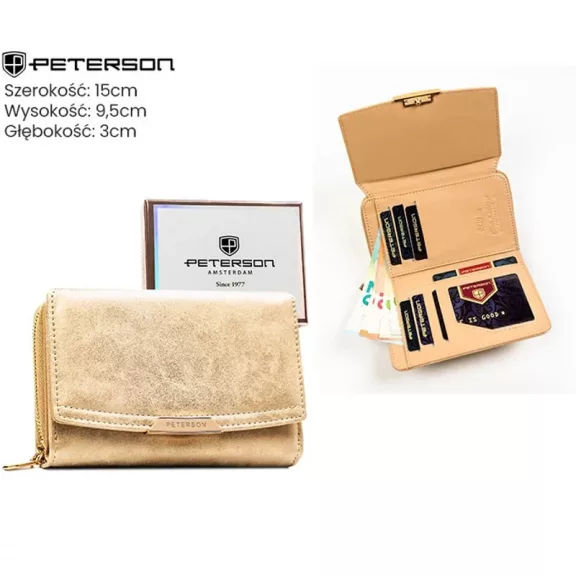 Peterson női műbőr pénztárca PTN 001-NF82 Peterson női műbőr pénztárca PTN 001-NF82
