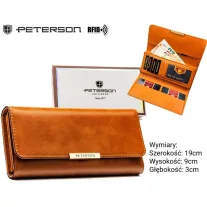 Peterson női műbőr pénztárca PTN 006-F73 – narancs