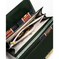 Peterson női műbőr pénztárca PTN 006-LAK – zöld