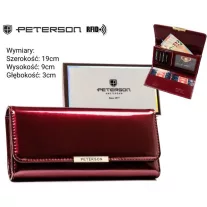 Peterson női műbőr pénztárca PTN 006-LAK
