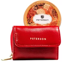 Peterson női műbőr pénztárca PTN 011-F-PUS – piros