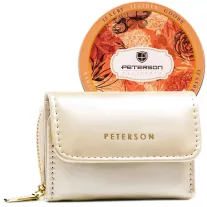 Peterson női műbőr pénztárca PTN 011-LAK-PUS – bézs