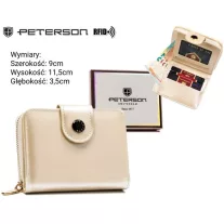 Peterson női műbőr pénztárca PTN 014 – bézs
