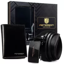   Peterson férfi pénztárca ajándékszett PTN 1542-125-K01-BW