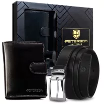   Peterson férfi pénztárca ajándékszett PTN 1542L-135-GK-BW