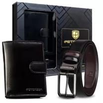   Peterson férfi pénztárca ajándékszett PTN 1542L-135-LK-BW