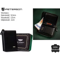Peterson férfi bőr pénztárca PTN 1565-CA