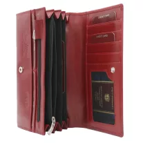 Peterson női bőr pénztárca PTN 1680177-TVT – piros