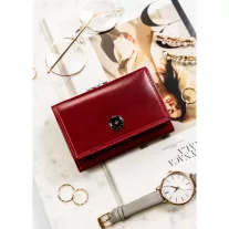 Peterson női bőr pénztárca PTN 1680400-TVT – piros
