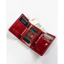 Peterson női bőr pénztárca PTN 1680400-TVT – piros