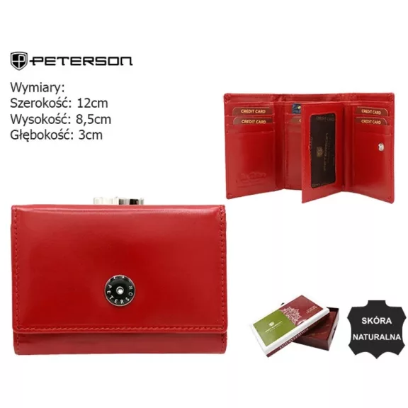 Peterson női bőr pénztárca PTN 1680480-NGV Peterson női bőr pénztárca PTN 1680480-NGV
