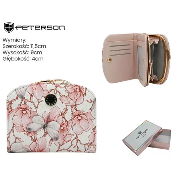 Peterson női műbőr pénztárca PTN 1830-F8 – bézs Peterson női műbőr pénztárca PTN 1830-F8 – bézs