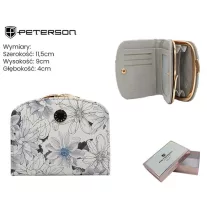 Peterson női műbőr pénztárca PTN 1830-F8 – szürke