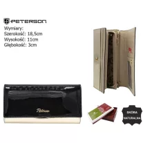 Peterson női bőr pénztárca PTN 1N-409