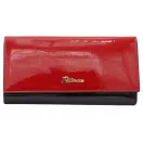 Peterson Női Bőr Pénztárca Ptn 1N-409-6709 Black-Red