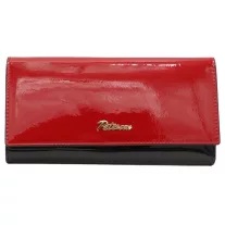 Peterson Női Bőr Pénztárca Ptn 1N-409-6709 Black-Red