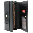 Peterson Női Bőr Pénztárca Ptn 1N-409-6709 Black-Red