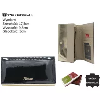 Peterson női bőr pénztárca PTN 1N-411