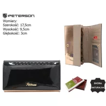 Peterson női bőr pénztárca PTN 1N-411