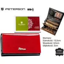 Peterson női bőr pénztárca PTN 1N-466