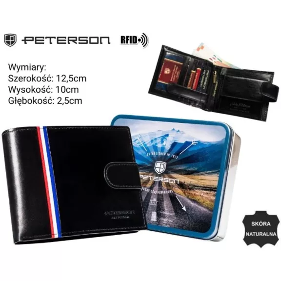 Peterson férfi bőr pénztárca PTN 22305L-VT-A Peterson férfi bőr pénztárca PTN 22305L-VT-A