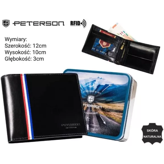 Peterson férfi bőr pénztárca PTN 22306-VT-A Peterson férfi bőr pénztárca PTN 22306-VT-A