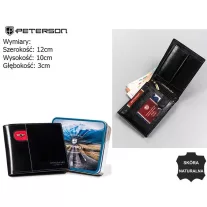 Peterson férfi bőr pénztárca PTN 22306-VT-E