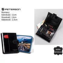 Peterson férfi bőr pénztárca PTN 22307L-VT-E
