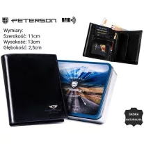 Peterson férfi bőr pénztárca PTN 22307-VT