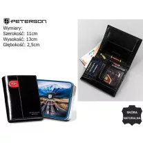 Peterson férfi bőr pénztárca PTN 22307-VT-E