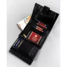 Peterson férfi bőr pénztárca PTN 22308L-VT – fekete