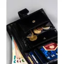 Peterson férfi bőr pénztárca PTN 22308L-VT – fekete