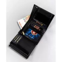 Peterson férfi bőr pénztárca PTN 22308-VT – fekete